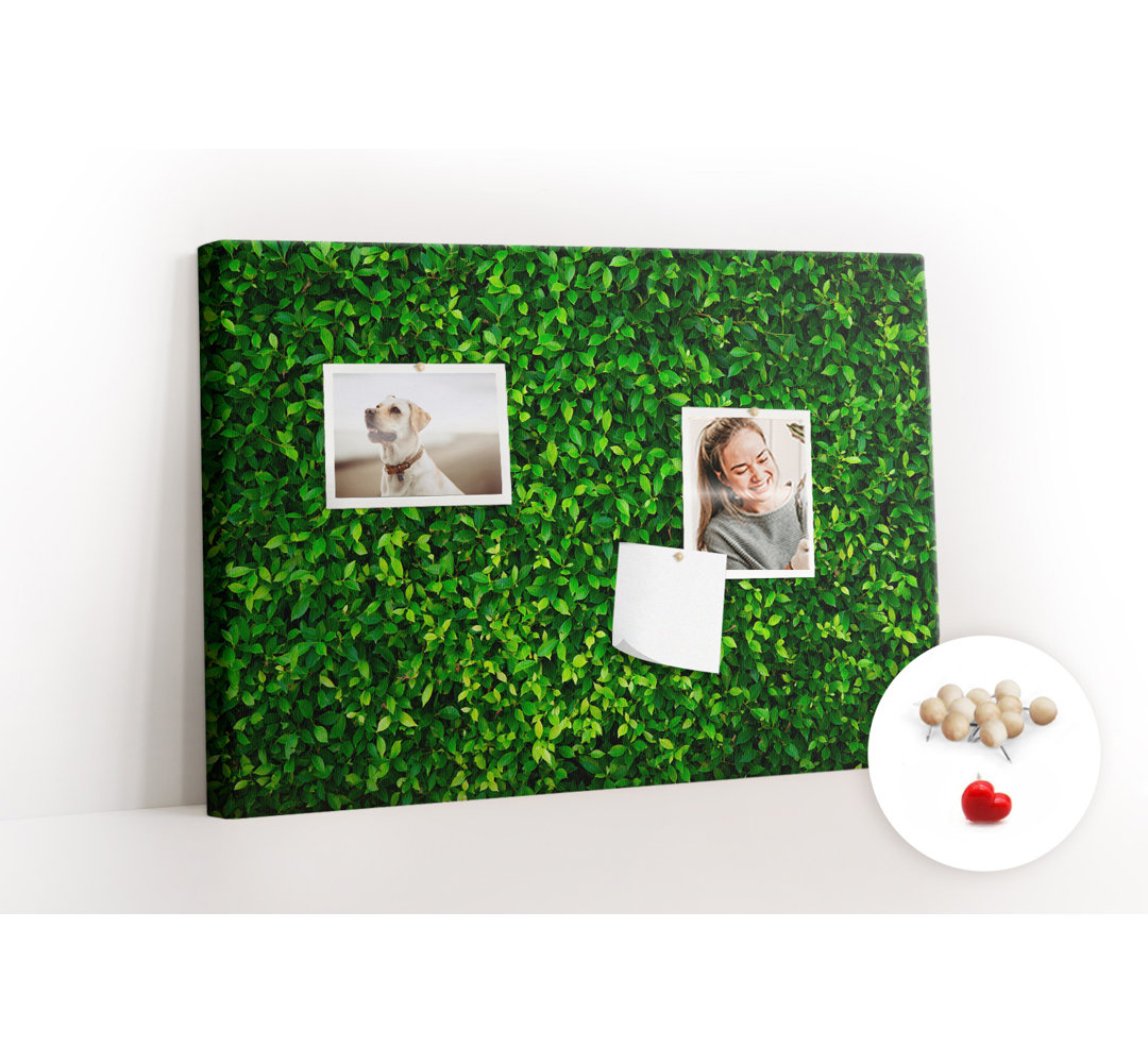 Wall Mounted bulletin board print decorative wall pin board for wall decorative corkboard Leaves nature wall