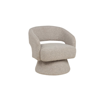 Upholstered Swivel Accent Barrel Chair