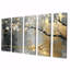 «Grey and Gold Swans Love Under Cherry Blossom I», ensemble d'art sur toile Cherry Blossom-107603390