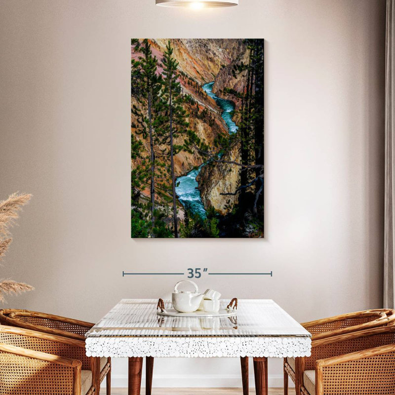 Alvord Yellowstone River Rapids, H 48 po x l 32 po