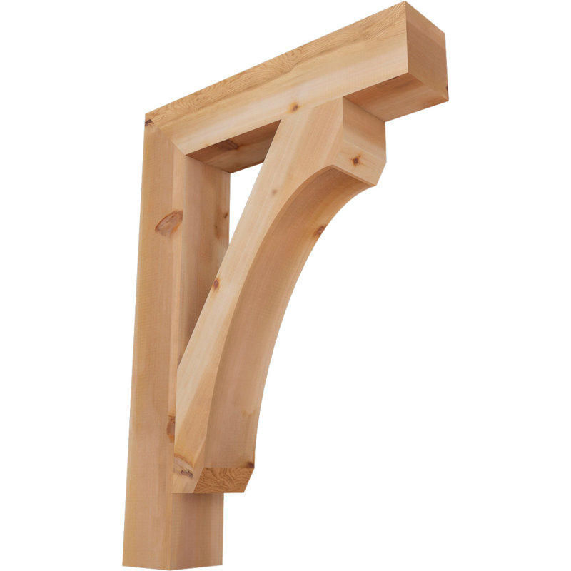 Support en bois rustique Legacy Block, Cèdre rouge, Lisse, H 42 po x l 5,5 po x P 30 po