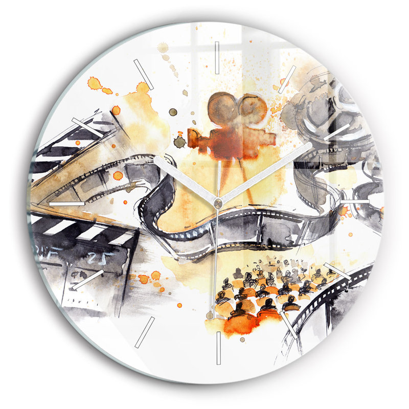 Glass Wall Clock