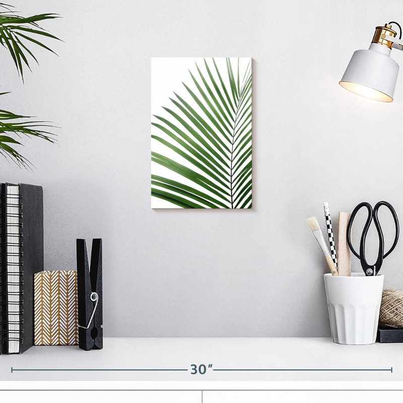 Harnek Green Palm Leaf, 12" H x 8" W
