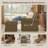 36"Chenille Accent Chair with Ottoman,  Vintage Style Lounge Chair-150661854