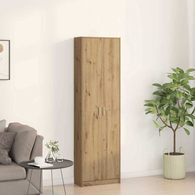 Wardrobe with Shelf with Storage with Door Engineered Wood Clothing