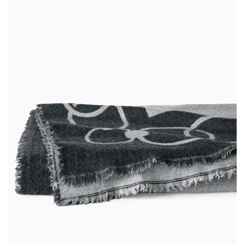 Eterna Hand Woven Throw Blanket, Gray