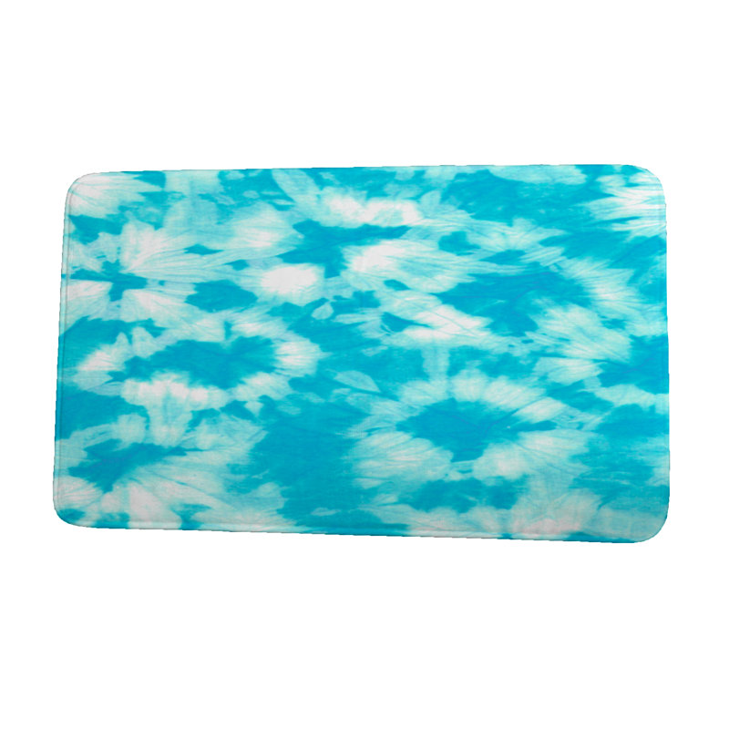 Tapis de bain, l 17 po x L 24 po, bleu