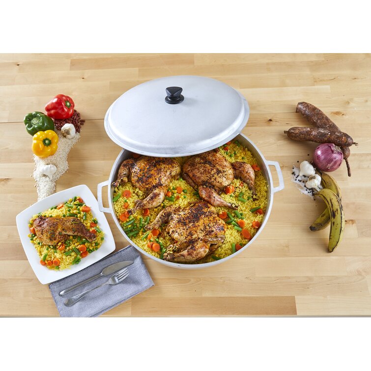 IMUSA IMUSA PTFE Nonstick Dutch Oven with Glass Lid 12.7 Quart, Charcoal -  IMUSA