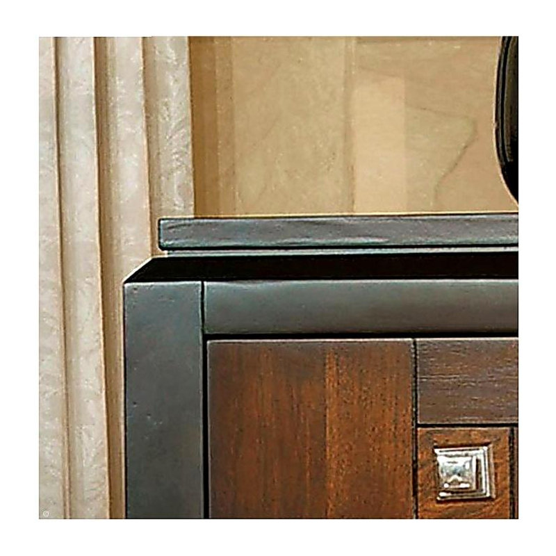 Table de chevet Acacia noyer 1pc seulement