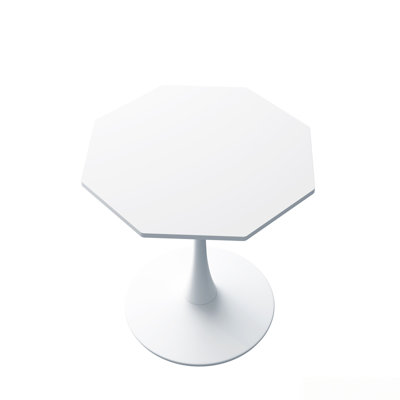 Table basse octogonale avec base en métal