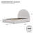 Jodiel Arched Boucle Upholstered Bed Frame-118914770-88745854