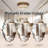 Scalloped Oval Metal Wall Mirror-482666986-482666985