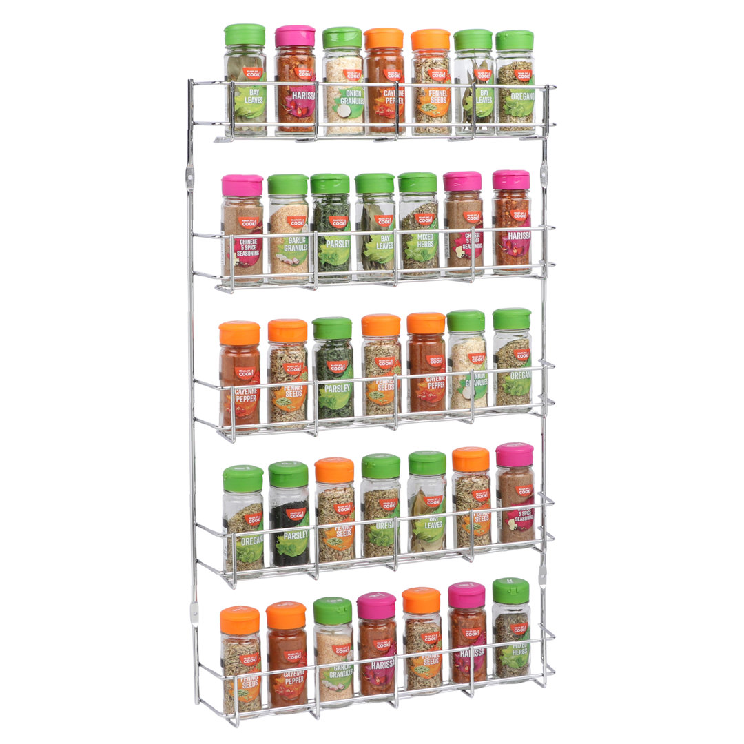 Buckingham Spice Rack Wall Mounted Kitchen Cupboard Storage Organiser