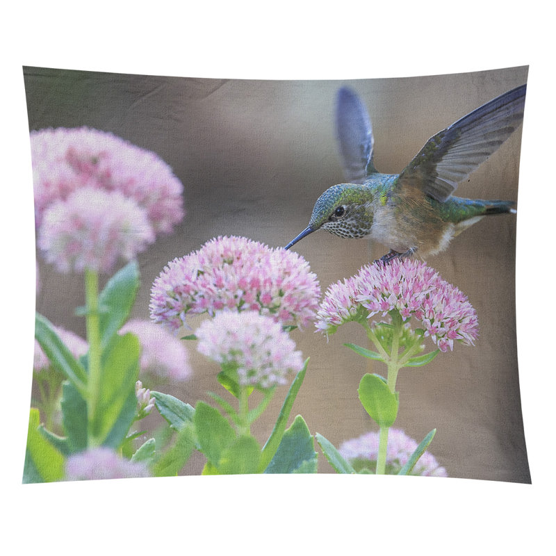 Tapisserie hummingbird par andrea smith, H 27,5 po x l 37,5 po, Intérieur / extérieur