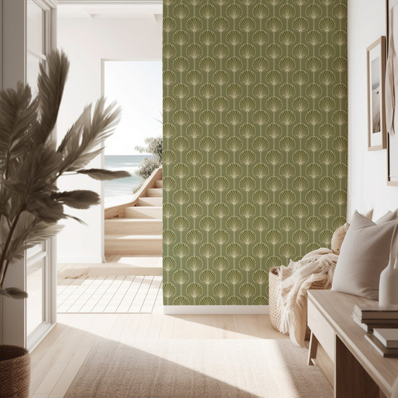 Papier peint Deco Lily - Olive
