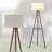Wood Tripod Floor Lamp