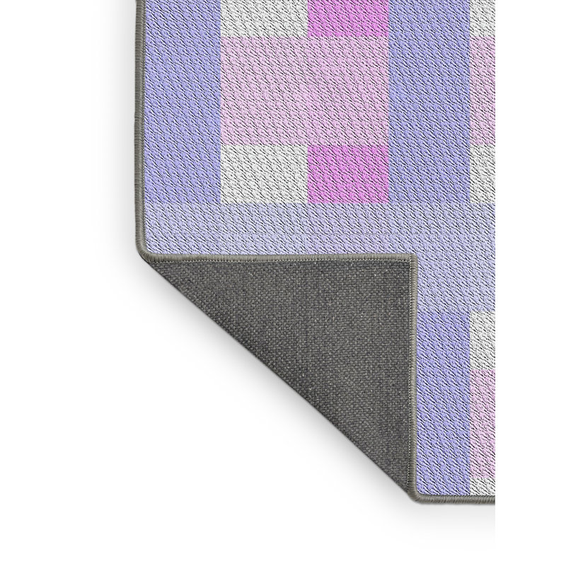 Tapis rose à motif géométrique Kleinschmidt, Rectangle 7 pi x 9 pi