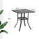 Angelleigh Rectangular Powder Coated Aluminum Outdoor Bistro Table