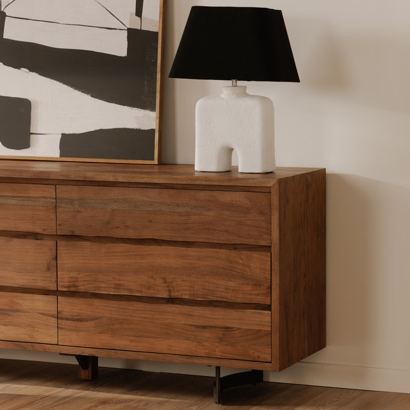 Sahera 6 - Drawer Solid Wood Dresser