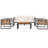 Large Size 4-pieces Outdoor Furniture sofa for 5 Person Conversation Set-1035965098