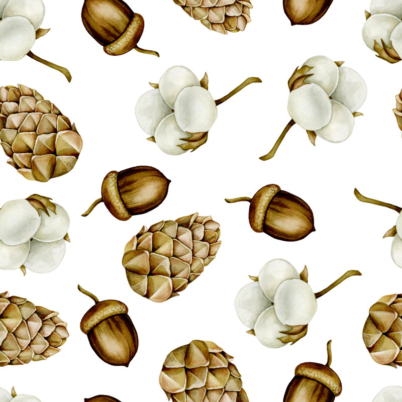 Papier peint amovible automne maïs et coton