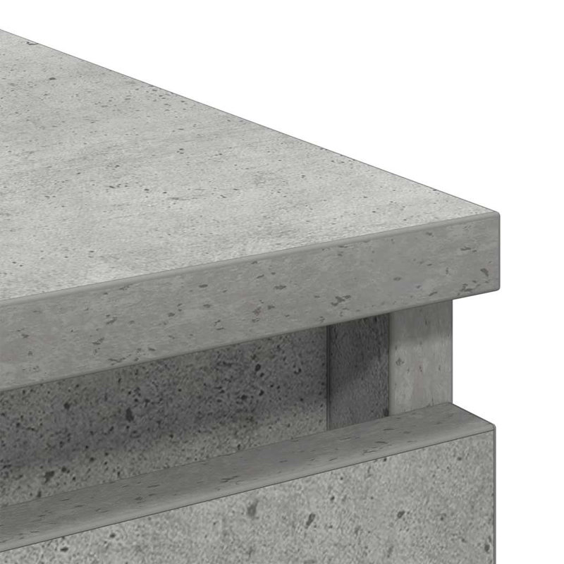Sideboard 37.5X35x76 Cm Engineered Wood, Concrete Grey