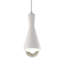Luminaire suspendu à 1 lumière avec accents métalliques Breeona-213971817-213986556