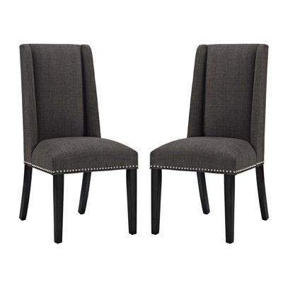 Baron Fabric Upholstered Dining Chairs (Set of 2) by Modway
