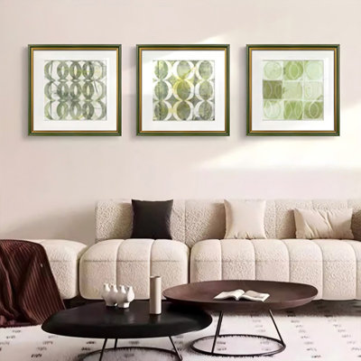 Ensemble de 3 pièces d'art mural Mid-Century