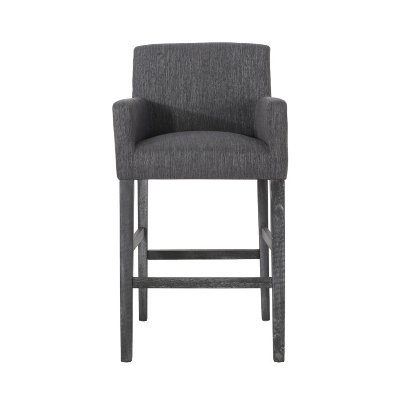 Tabourets de comptoir rembourrés de 30,5 pouces, Gris anthracite, Tabouret de bar (siège d'une hauteur de 30,5 po), 1