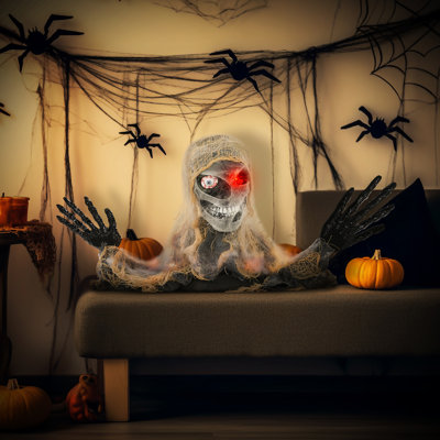 Halloween Animated Mummy, Half-Body Scary Halloween Decoration