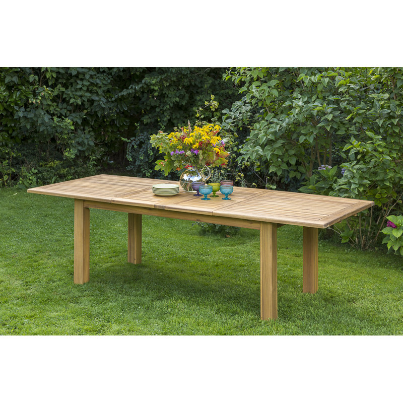 Asparagus Extendable Solid Wood Dining Table