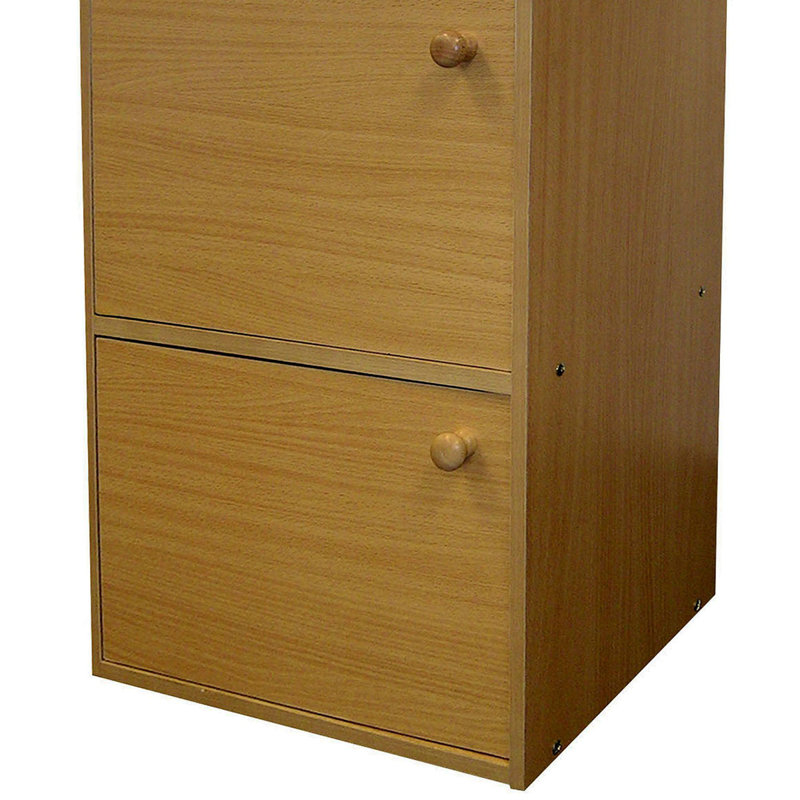 Bibliothèque standard H 24 "x l 12", Marron foncé, 24"H x 16.5"W x 12"D