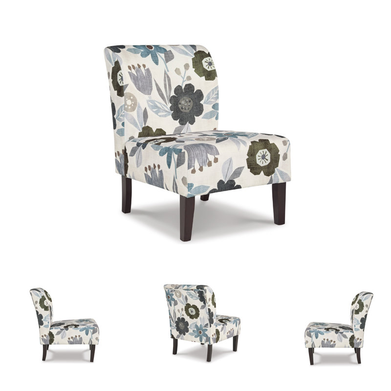 Fauteuil de chambre de 27,75 po Peabody, Beige/bleu