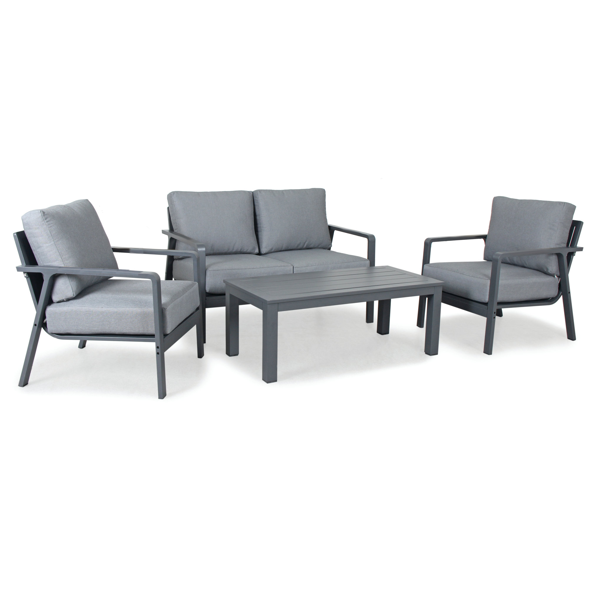 Paros 4-Piece Lounge Set With Sunbrella Cushions