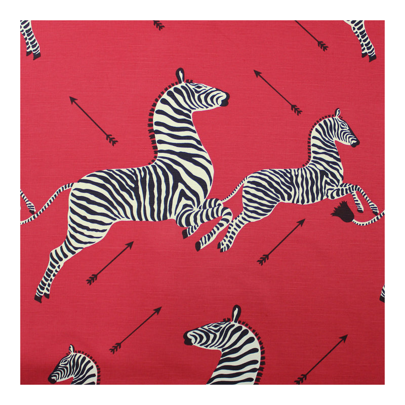 Zebras Fabric, Masai Red