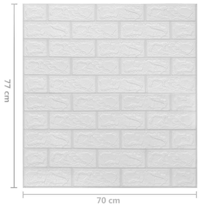 Carreau de papier peint auto-adhésif l 27,6 po Cevion, Blanc