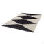 Tapis noir et ivoire moderne