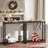 Narrow Console Table, 2-Tier Small Sofa Table, 29.5" Thin Entryway Table, Behind Couch Table With Shelves, Industrial Hallway Table, Black