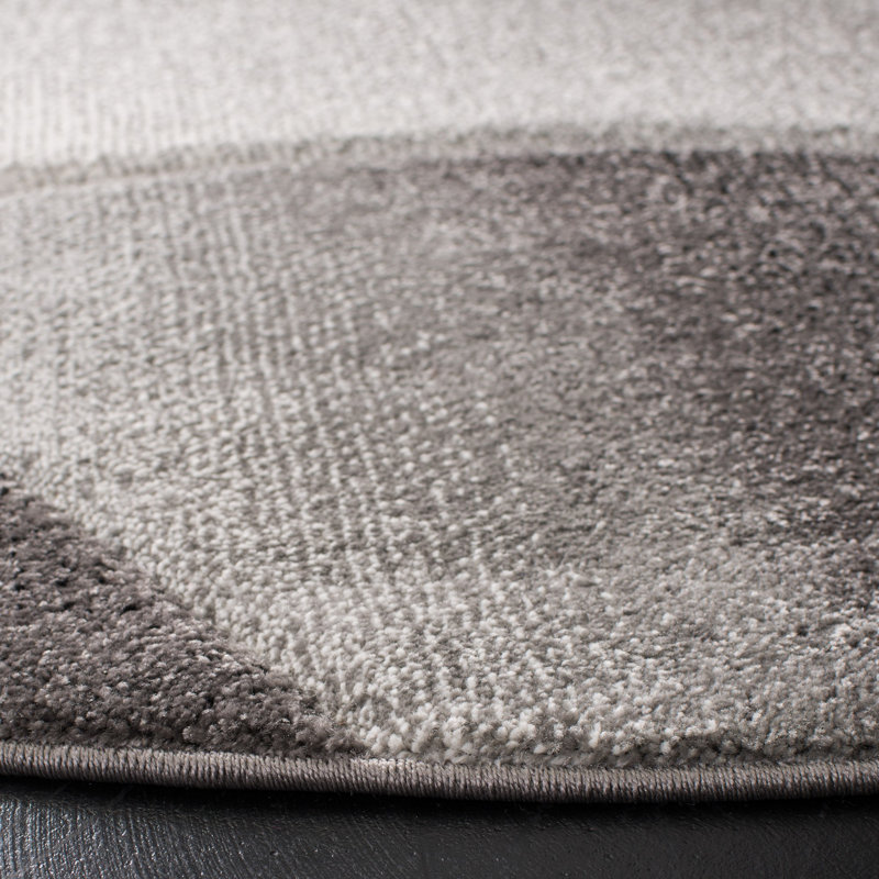 Tapis gris / gris foncé Vilica, Carré 5 pi 3 po