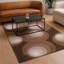 Tapis crème moderne en laine touffeté à la main crème, brun clair et brun foncé Cloral-501265161
