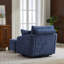 Chaise pivotante rembourrée avec repose-pieds avec rangement-101644158