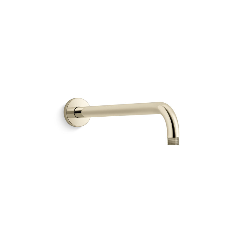 STATEMENT 13 5/8" WALL-MOUNT SINGLE-FUNCTION RAINHEAD ARM AND FLANGE, Vibrant French Gold