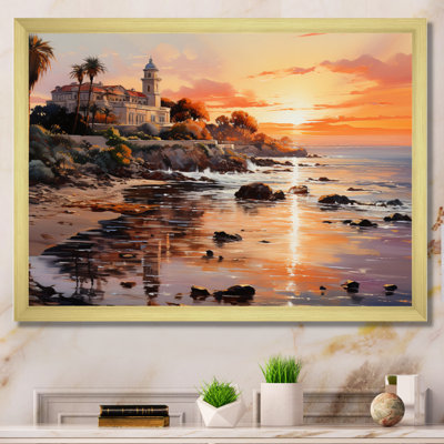 Viviano, Espagne, coucher de soleil sur la Costa Del Solin II, reproduction sur toile