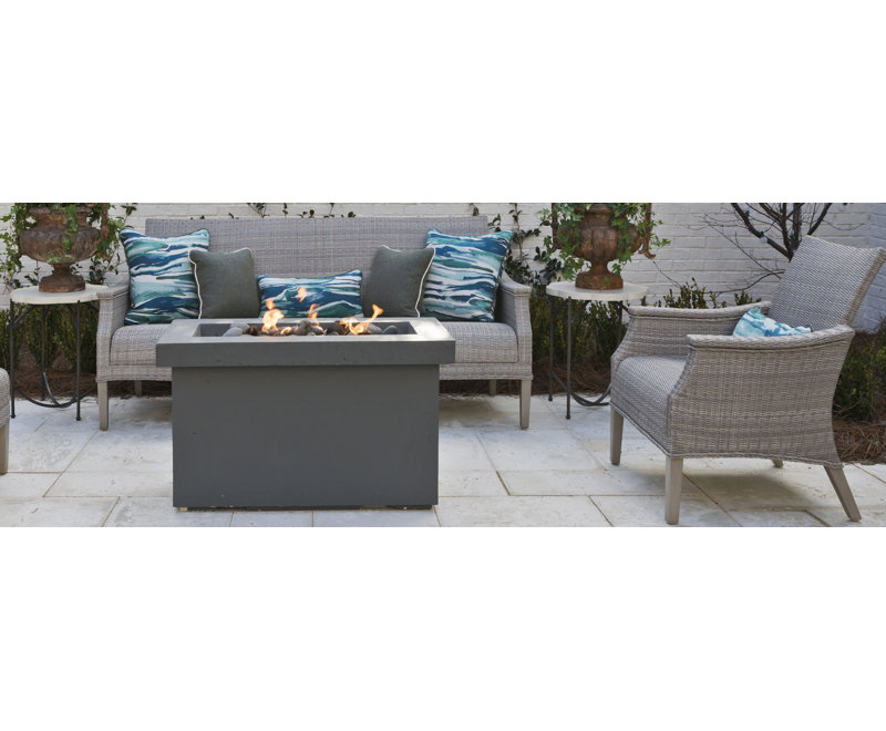Bentley 57.5" Wide Outdoor Wicker Loveseat, Oyster