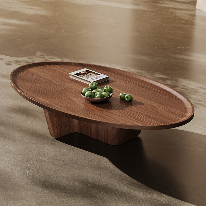 Table de bout rétro en noyer noir