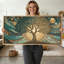 Art mural sur toile grand arbre de vie bohème, encadrement artistique lune de soleil artistique, œuvre d'art cosmique abstraite, innombrables décorations célestes pour le salon, la salle à manger, le bureau de la chambre à coucher, 20 x 40 pouces, idées de cadeaux réfléchis