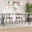 Ronks Dining Table Legs X-Frame Steel-338226201