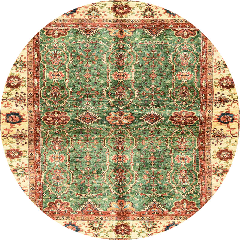 Tapis abstrait moderne 3196, Rond 6 pi