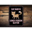 Enseigne de chat en aluminium-58277693